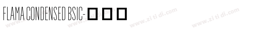 FLAMA CONDENSED BSIC字体转换